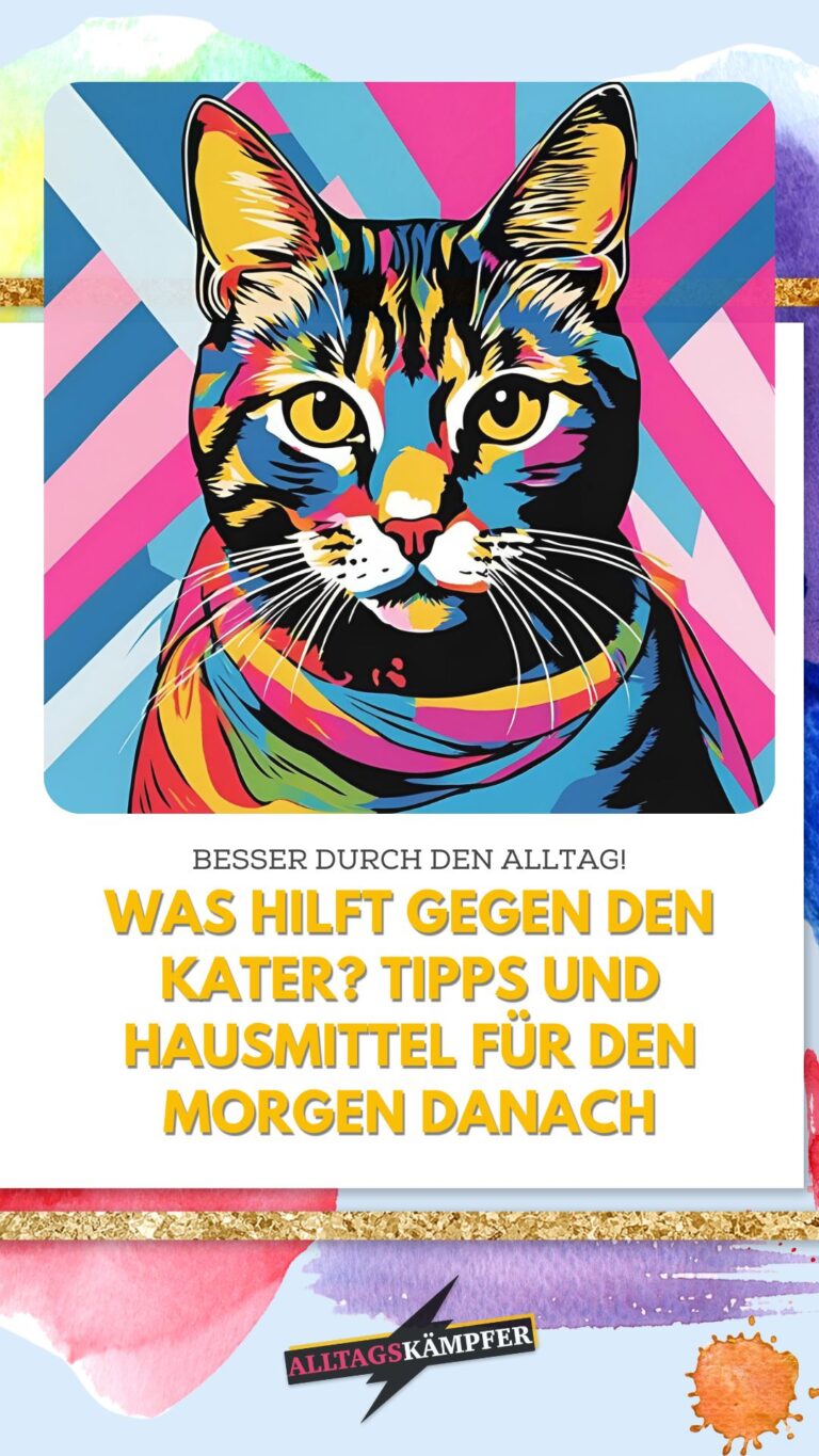 Was hilft gegen den Kater? Tipps und Hausmittel für den Morgen danach